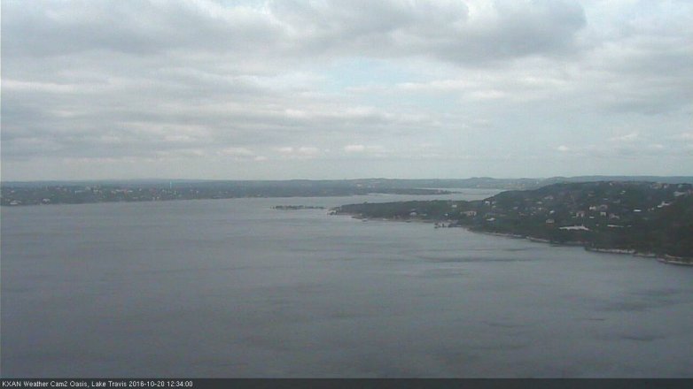 Lake Travis webcam, October 20, 2016 11:40 AM CT