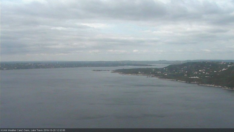 Lake Travis webcam, October 20, 2016 11:45 AM CT
