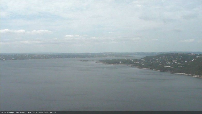 Lake Travis webcam, October 20, 2016 12:20 PM CT