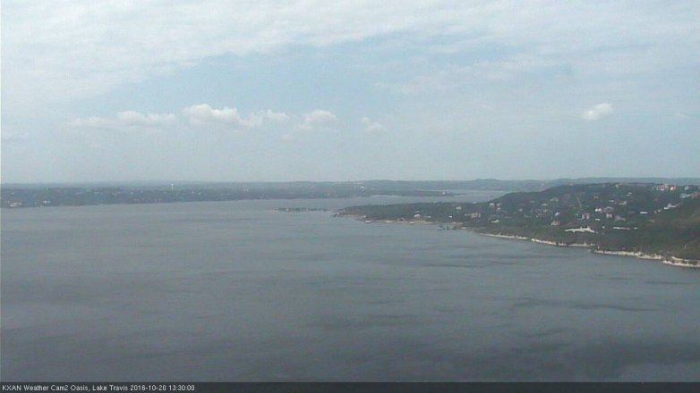 Lake Travis webcam, October 20, 2016 12:55 PM CT