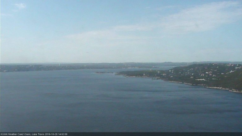 Lake Travis webcam, October 20, 2016 1:25 PM CT