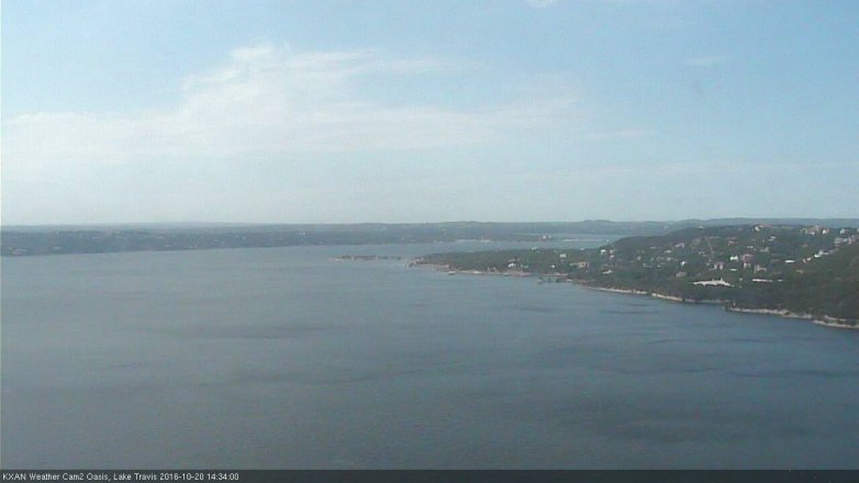 Lake Travis webcam, October 20, 2016 2:05 PM CT