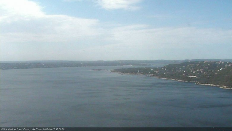 Lake Travis webcam, October 20, 2016 2:10 PM CT