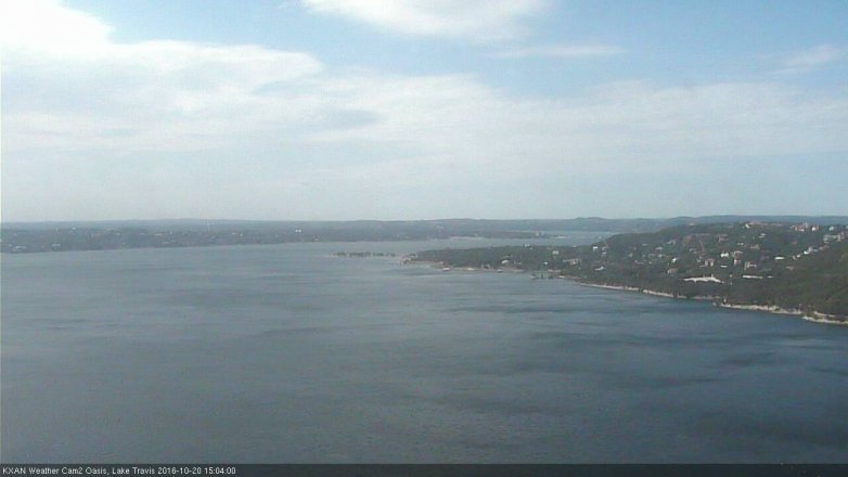 Lake Travis webcam, October 20, 2016 2:15 PM CT