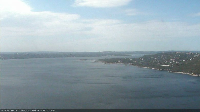 Lake Travis webcam, October 20, 2016 2:30 PM CT