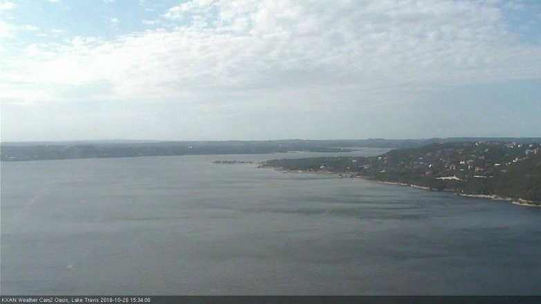 Lake Travis webcam, October 20, 2016 2:50 PM CT