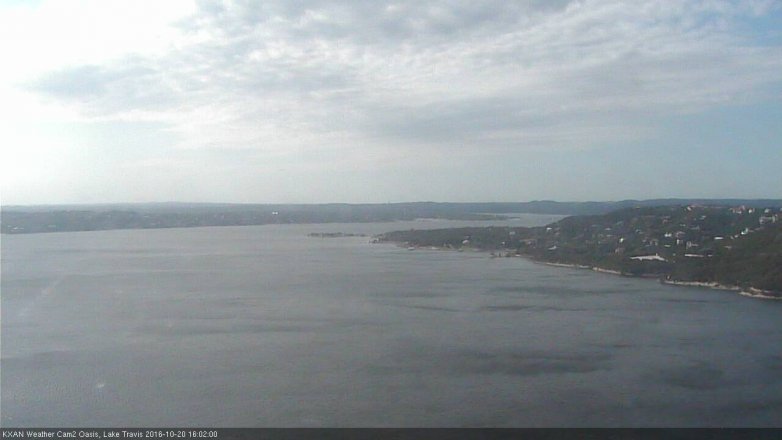 Lake Travis webcam, October 20, 2016 3:30 PM CT