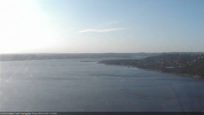 Lake Travis webcam, October 20, 2016 4:40 PM CT