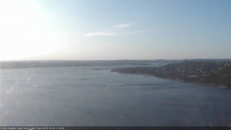 Lake Travis webcam, October 20, 2016 4:55 PM CT