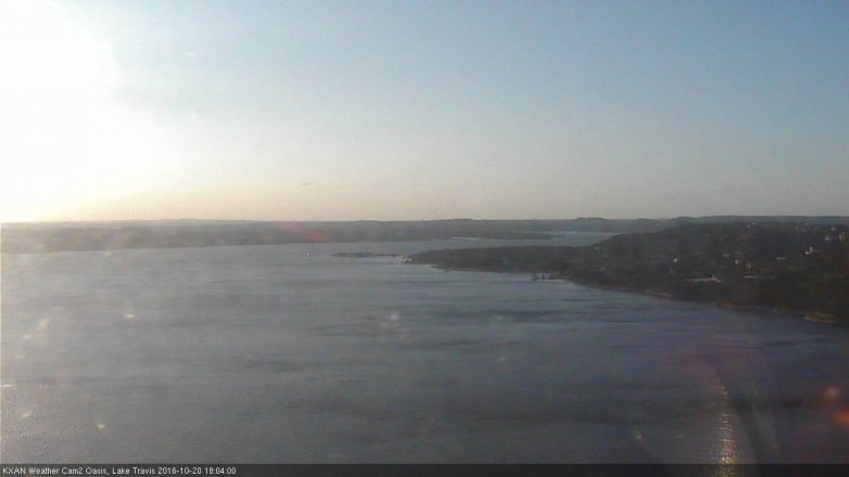 Lake Travis webcam, October 20, 2016 5:20 PM CT