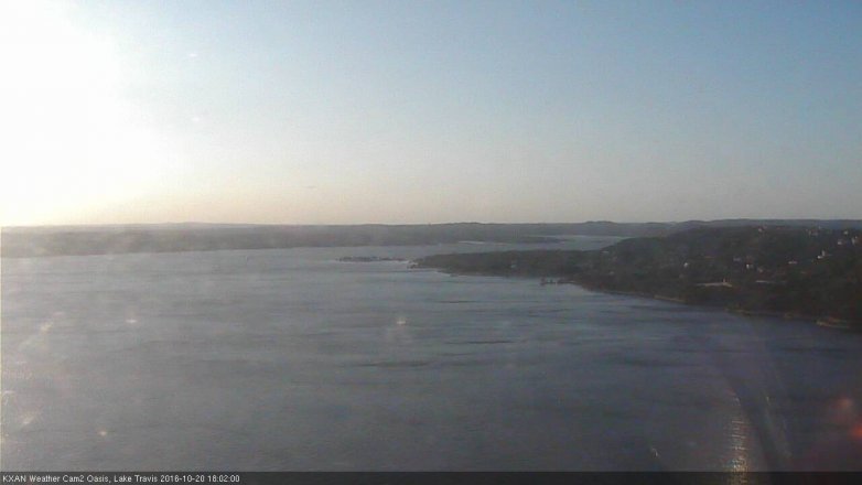 Lake Travis webcam, October 20, 2016 5:25 PM CT