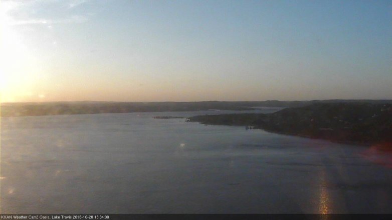 Lake Travis webcam, October 20, 2016 6:00 PM CT