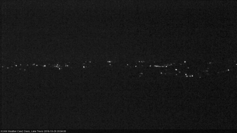 Lake Travis webcam, October 20, 2016 7:35 PM CT