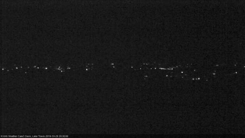 Lake Travis webcam, October 20, 2016 7:45 PM CT