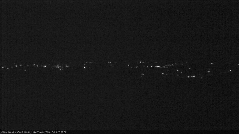 Lake Travis webcam, October 20, 2016 8:00 PM CT
