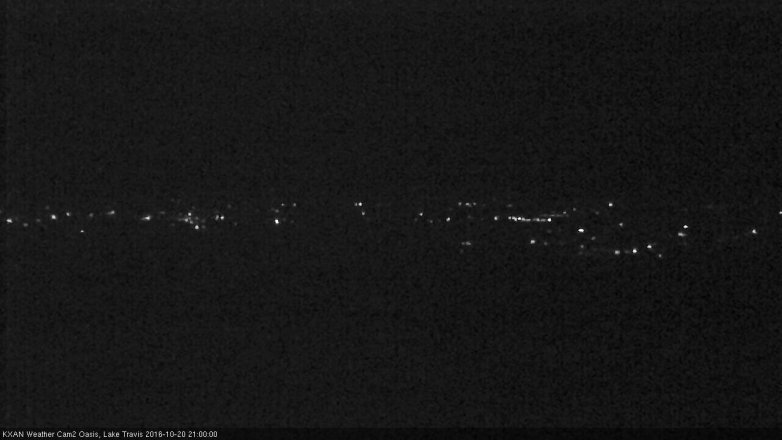 Lake Travis webcam, October 20, 2016 8:25 PM CT