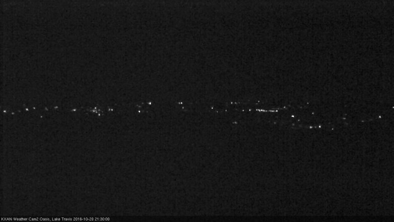 Lake Travis webcam, October 20, 2016 8:45 PM CT