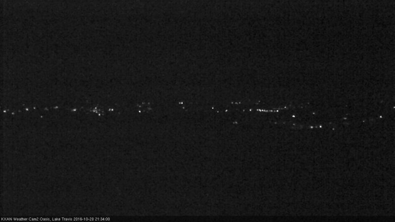 Lake Travis webcam, October 20, 2016 8:55 PM CT