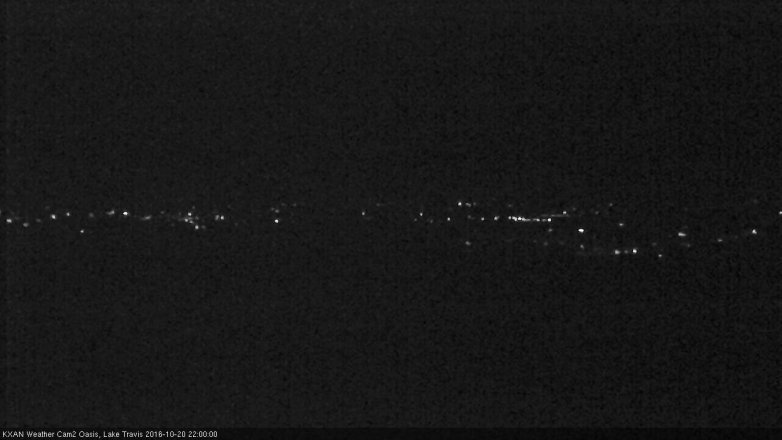 Lake Travis webcam, October 20, 2016 9:05 PM CT