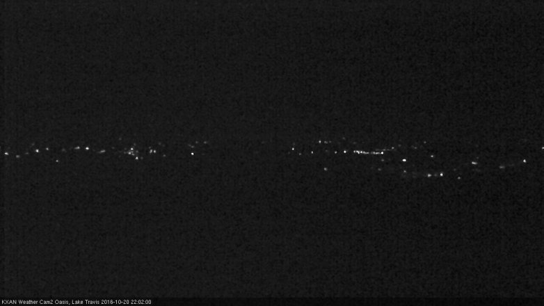 Lake Travis webcam, October 20, 2016 9:10 PM CT