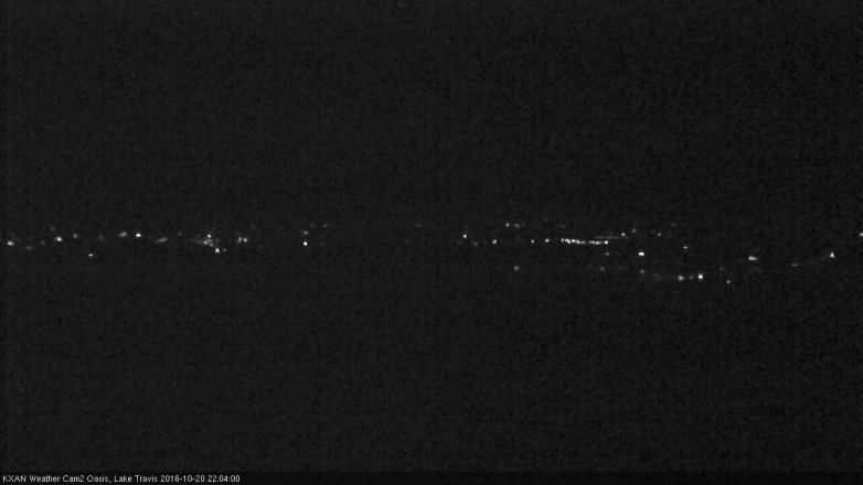 Lake Travis webcam, October 20, 2016 9:15 PM CT
