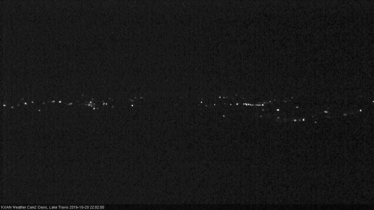 Lake Travis webcam, October 20, 2016 9:30 PM CT
