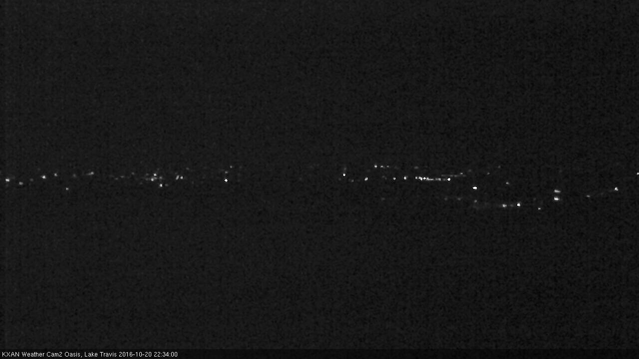 Lake Travis webcam, October 20, 2016 9:45 PM CT