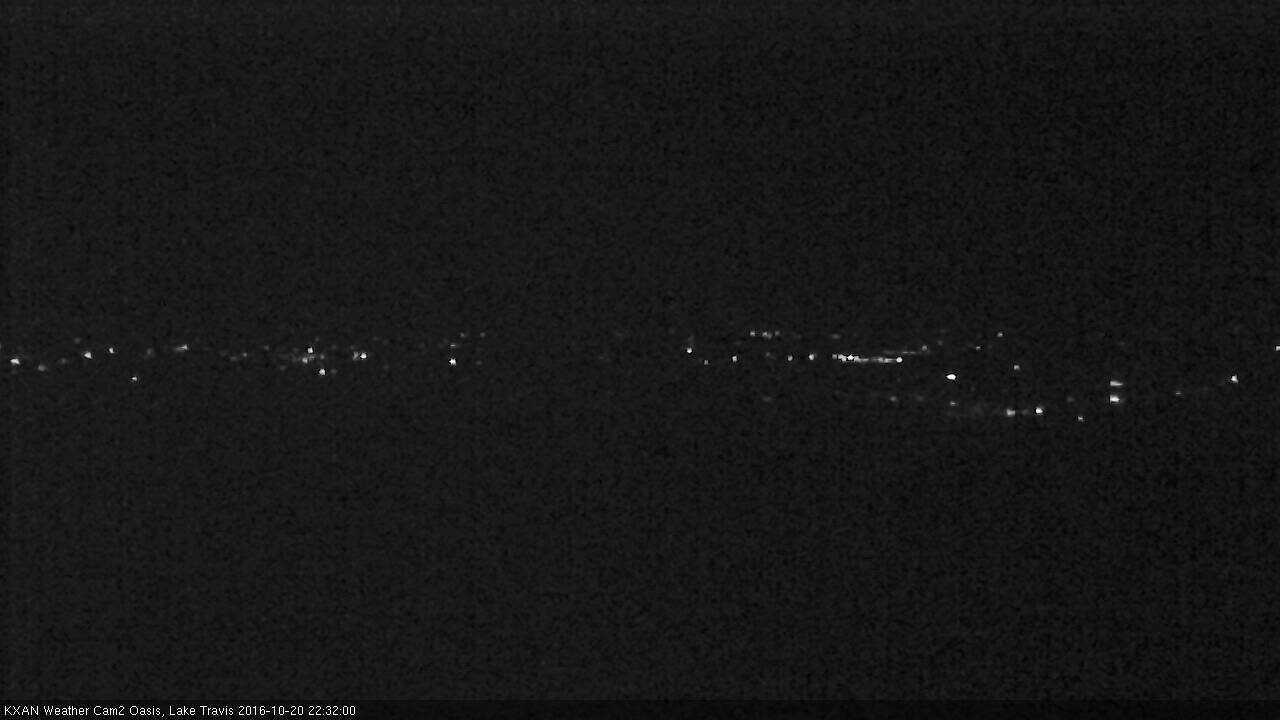 Lake Travis webcam, October 20, 2016 9:50 PM CT