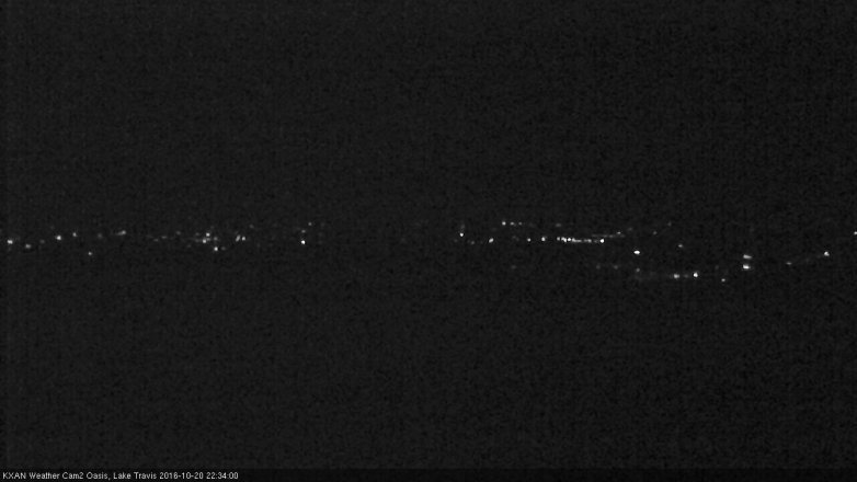 Lake Travis webcam, October 20, 2016 10:00 PM CT