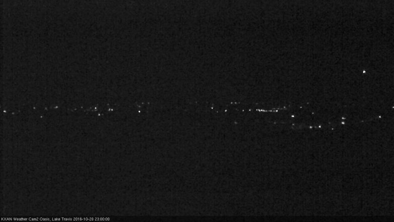 Lake Travis webcam, October 20, 2016 10:20 PM CT