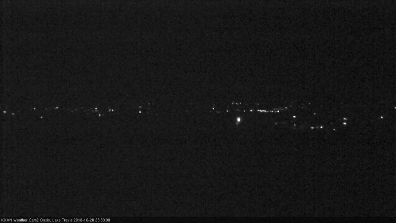 Lake Travis webcam, October 20, 2016 10:35 PM CT