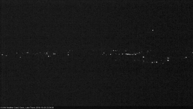Lake Travis webcam, October 20, 2016 10:45 PM CT