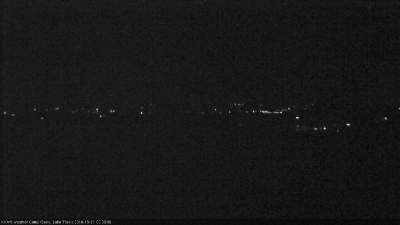 Lake Travis webcam, October 20, 2016 11:20 PM CT