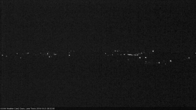 Lake Travis webcam, October 20, 2016 11:45 PM CT