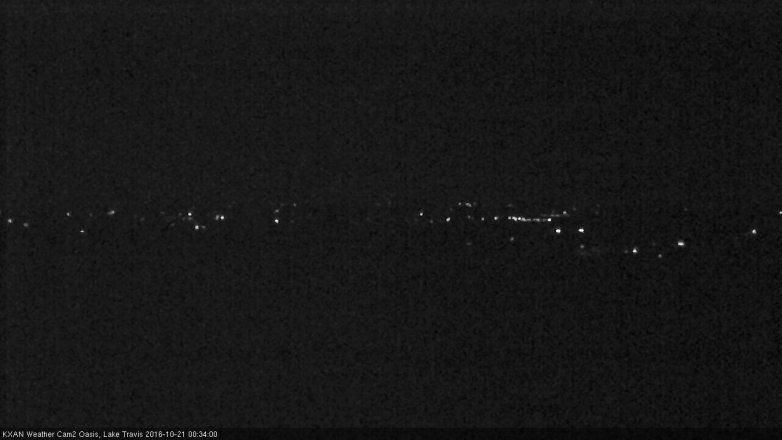 Lake Travis webcam, October 20, 2016 11:50 PM CT