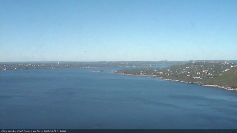 Lake Travis webcam, October 21, 2016 10:30 AM CT