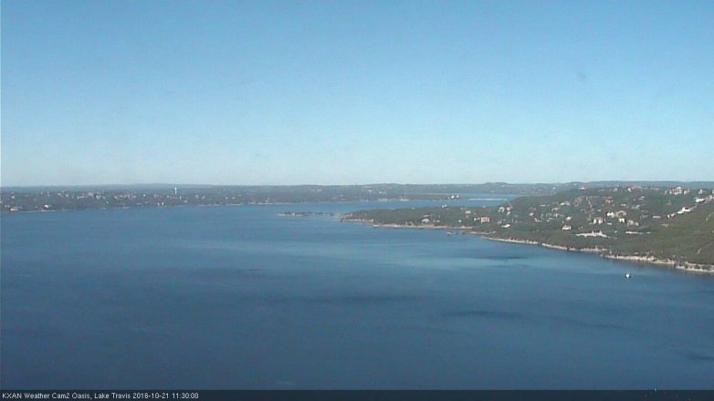 Lake Travis webcam, October 21, 2016 10:35 AM CT