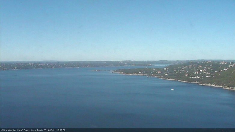 Lake Travis webcam, October 21, 2016 11:10 AM CT