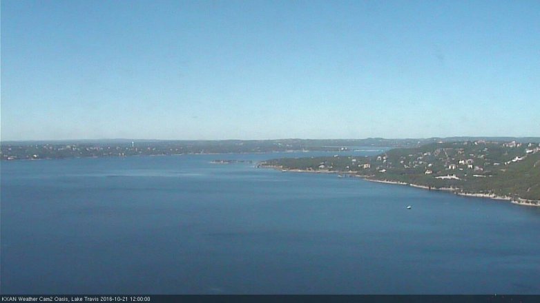 Lake Travis webcam, October 21, 2016 11:15 AM CT