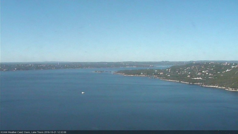 Lake Travis webcam, October 21, 2016 11:35 AM CT
