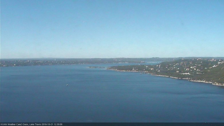 Lake Travis webcam, October 21, 2016 11:50 AM CT