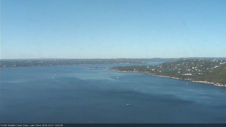 Lake Travis webcam, October 21, 2016 12:05 PM CT