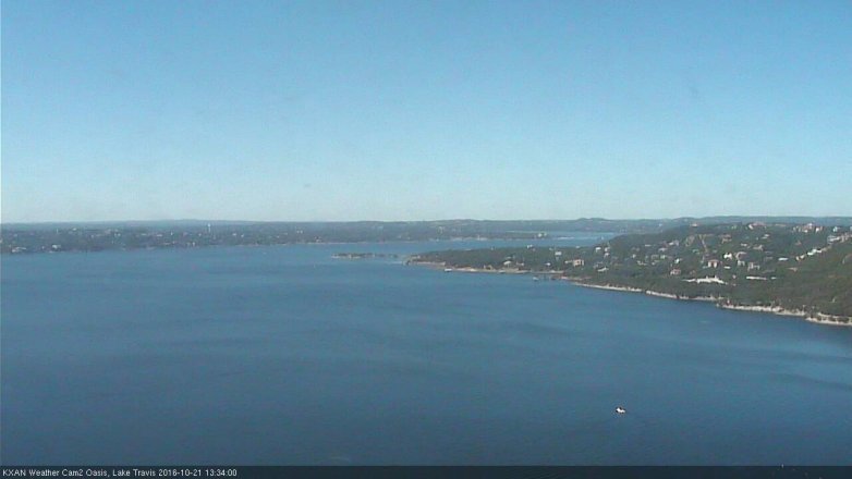 Lake Travis webcam, October 21, 2016 12:50 PM CT