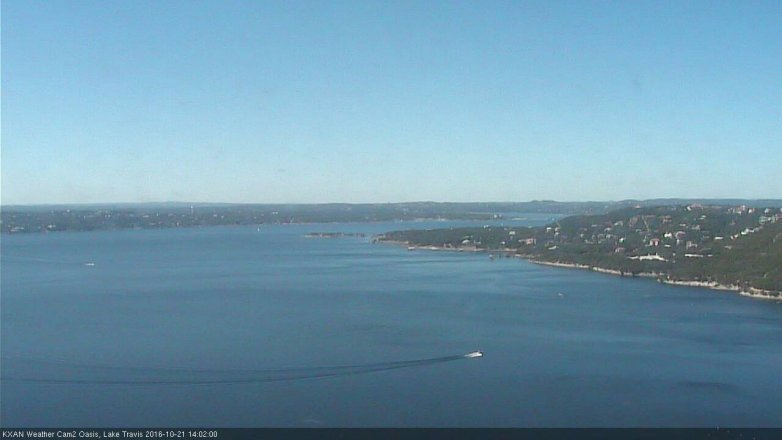 Lake Travis webcam, October 21, 2016 1:05 PM CT