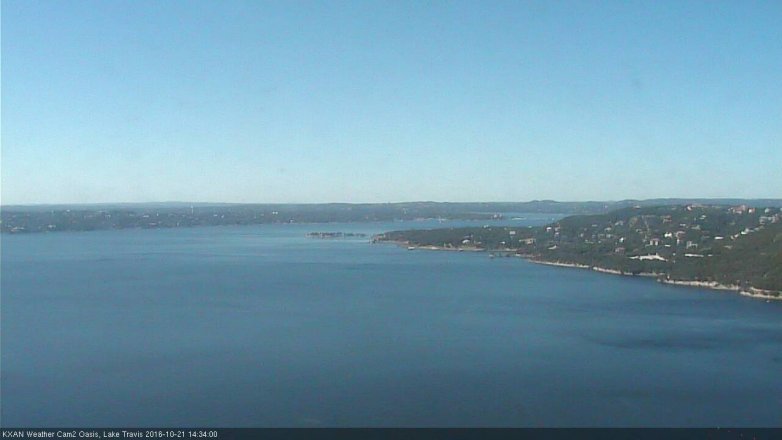 Lake Travis webcam, October 21, 2016 2:05 PM CT