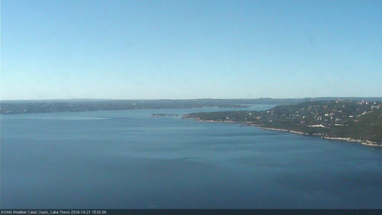 Lake Travis webcam, October 21, 2016 2:15 PM CT