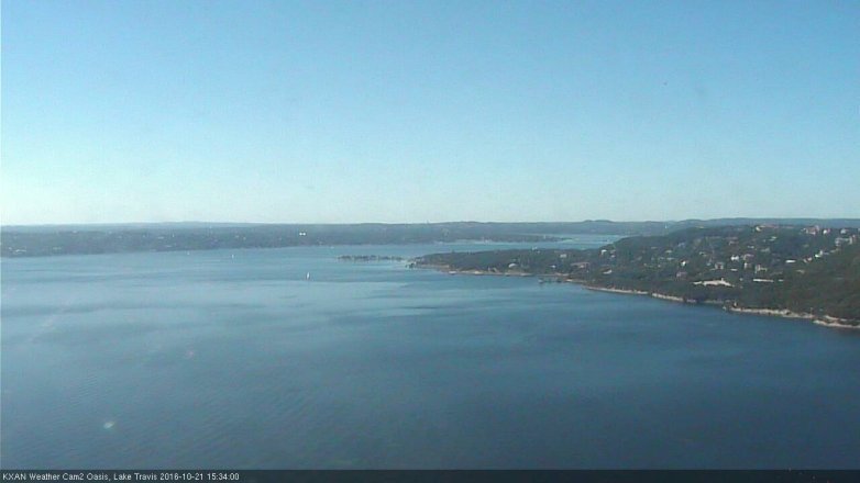 Lake Travis webcam, October 21, 2016 2:40 PM CT