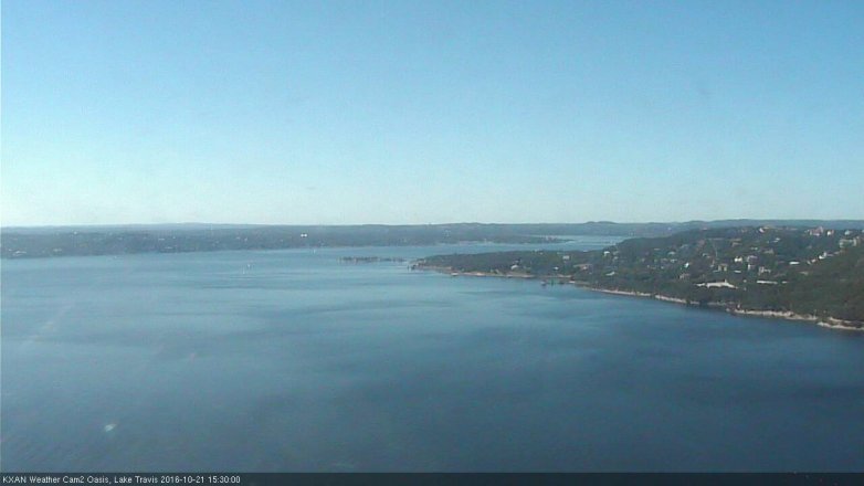 Lake Travis webcam, October 21, 2016 2:50 PM CT