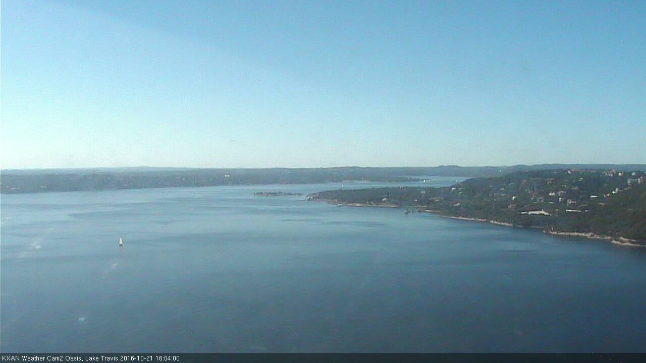 Lake Travis webcam, October 21, 2016 3:10 PM CT