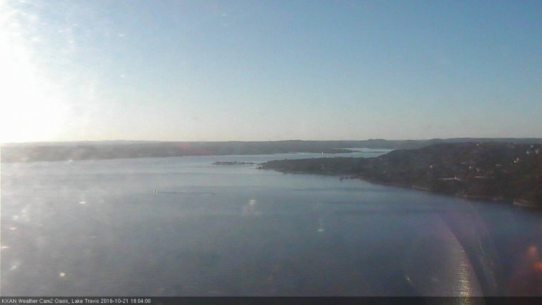Lake Travis webcam, October 21, 2016 5:20 PM CT